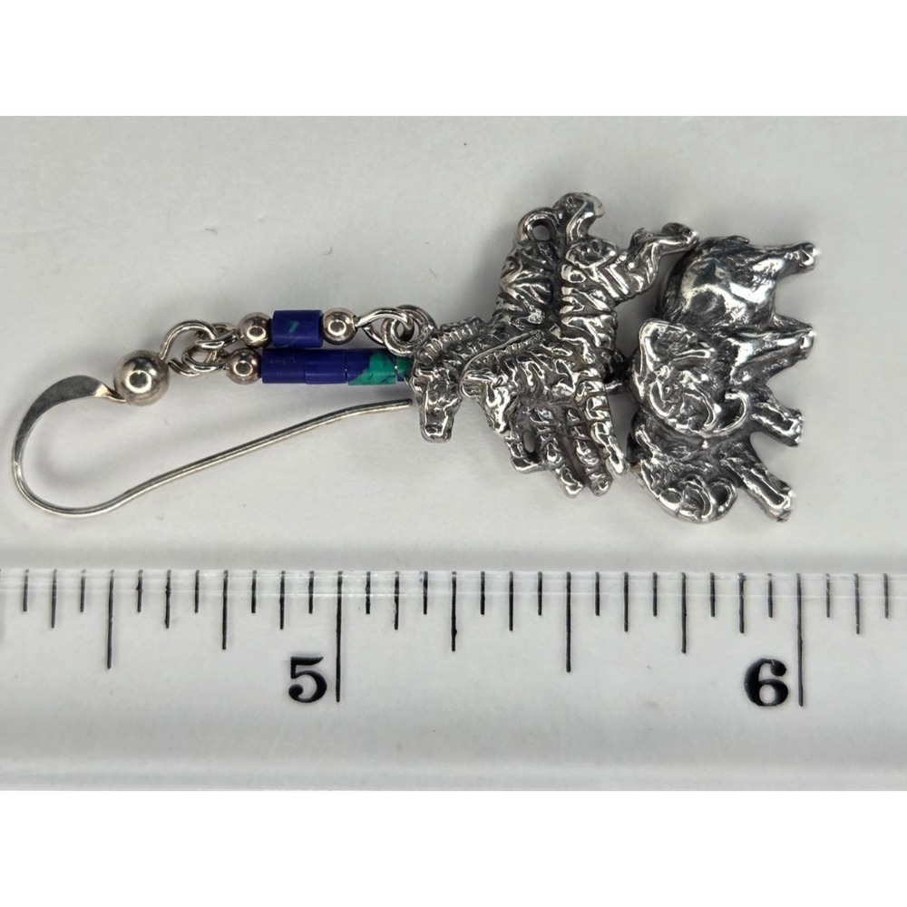 RARE Dakota West Schube Sterling Silver Animal Pairs Noah's Ark Earrings 925 1.5 - Picture 11 of 13